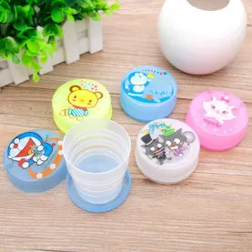 Cartoon Printed Portable Plastic Cup